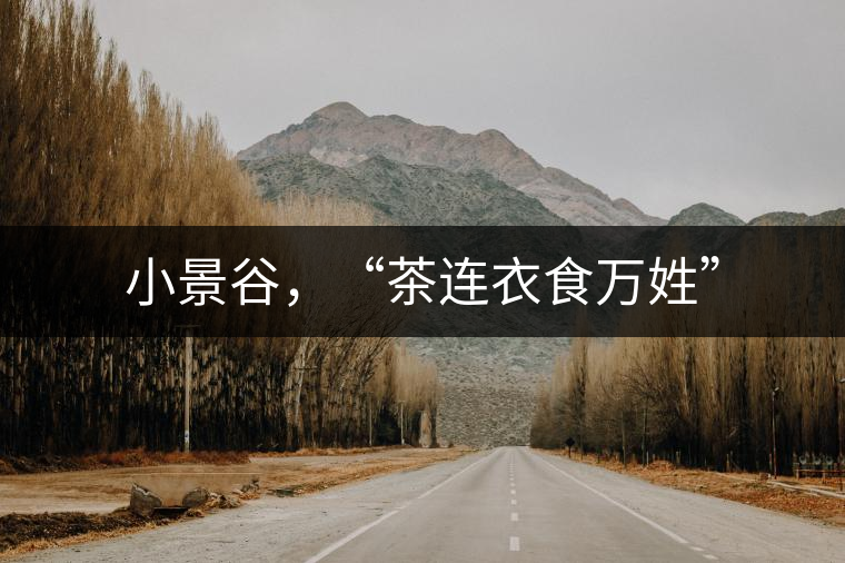 小景谷，“茶連衣食萬姓”