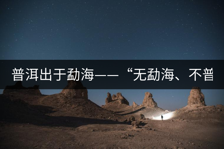 普洱出于勐?！盁o勐海、不普洱”