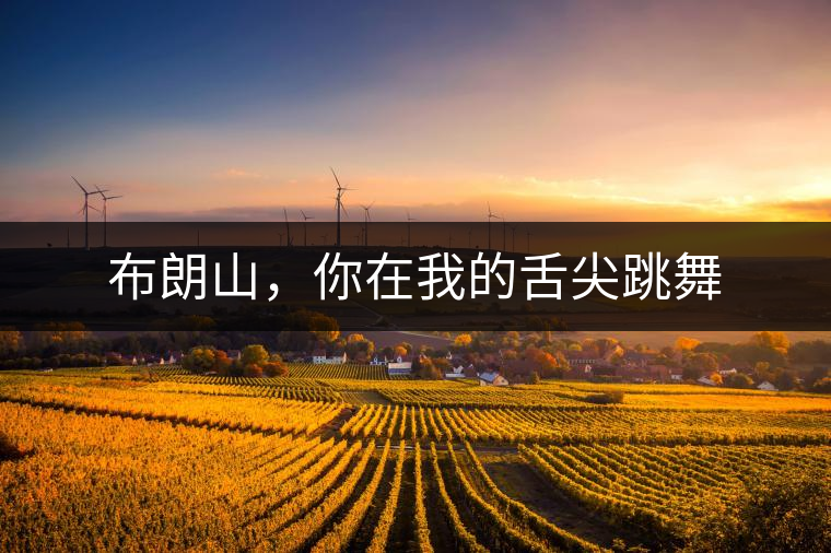 布朗山，你在我的舌尖跳舞