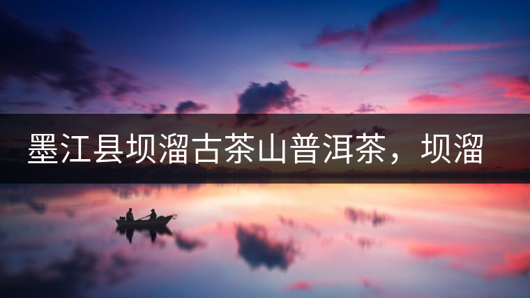 墨江縣壩溜古茶山普洱茶，壩溜古樹茶口感特點