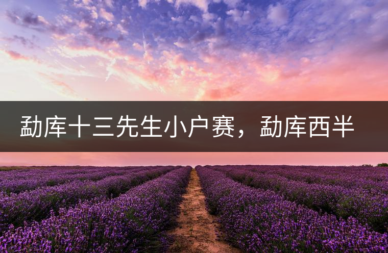 勐庫十三先生小戶賽，勐庫西半山的名寨