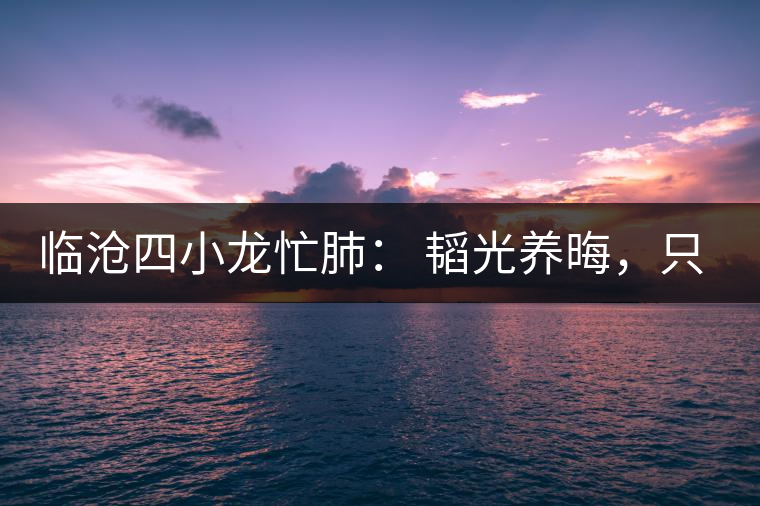 臨滄四小龍忙肺： 韜光養(yǎng)晦，只為綻放！