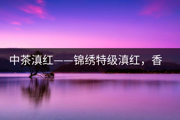 中茶滇紅——錦繡特級滇紅，香甜高揚滋味鮮爽