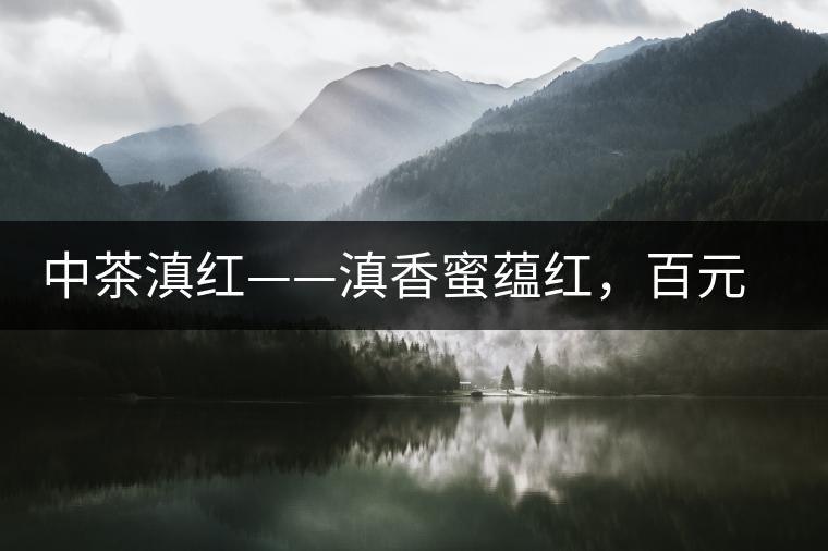 中茶滇紅——滇香蜜蘊紅，百元級口糧好茶