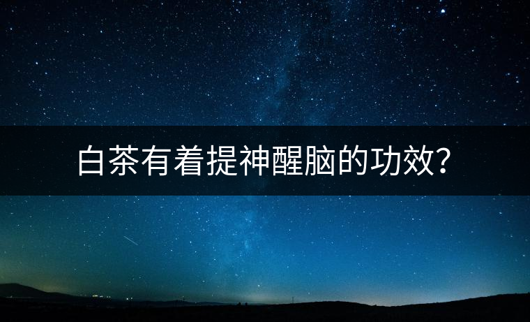 白茶有著提神醒腦的功效？