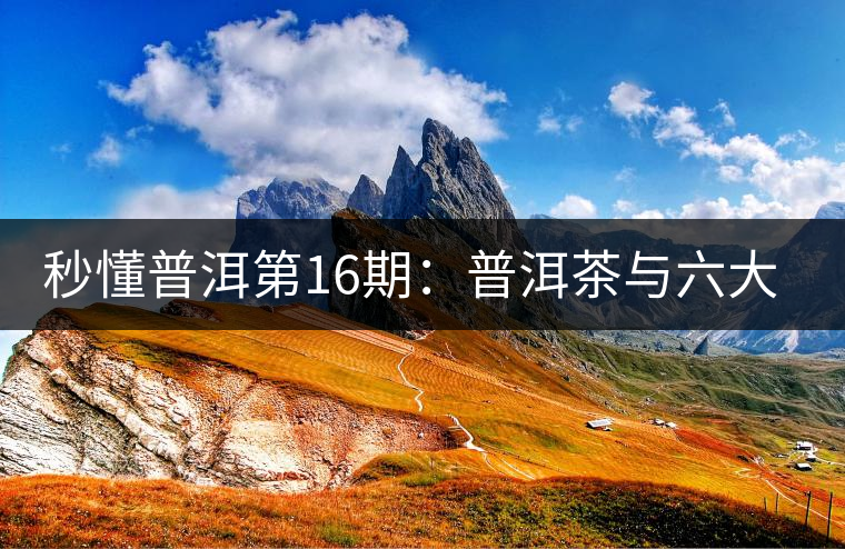 秒懂普洱第16期：普洱茶與六大茶山的關(guān)系？