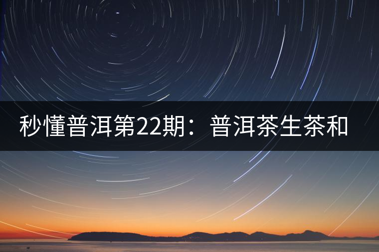 秒懂普洱第22期：普洱茶生茶和熟茶能否混合存放？