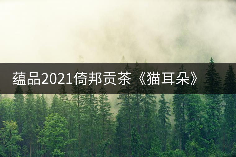 蘊(yùn)品2021倚邦貢茶《貓耳朵》古樹普洱茶生茶好喝嗎？