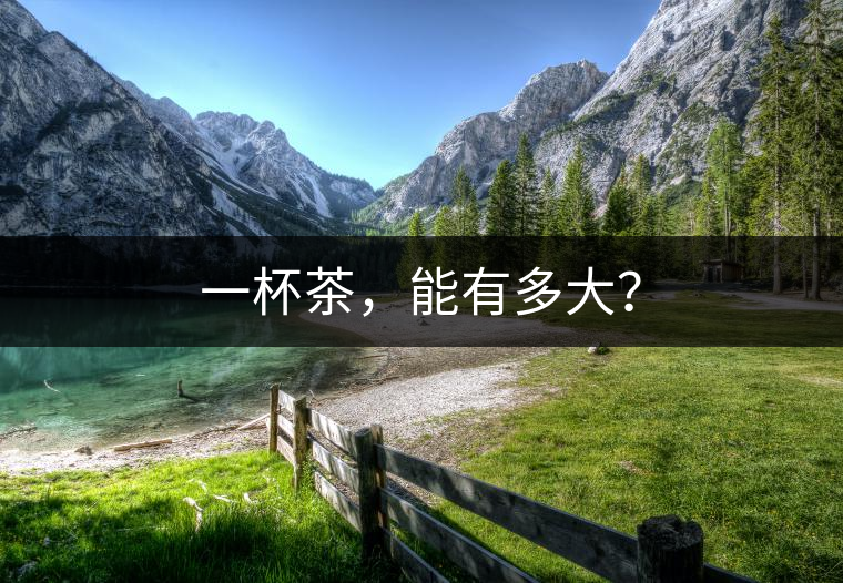 一杯茶，能有多大？