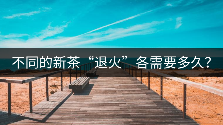 不同的新茶“退火”各需要多久？