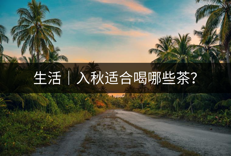 生活｜入秋適合喝哪些茶？
