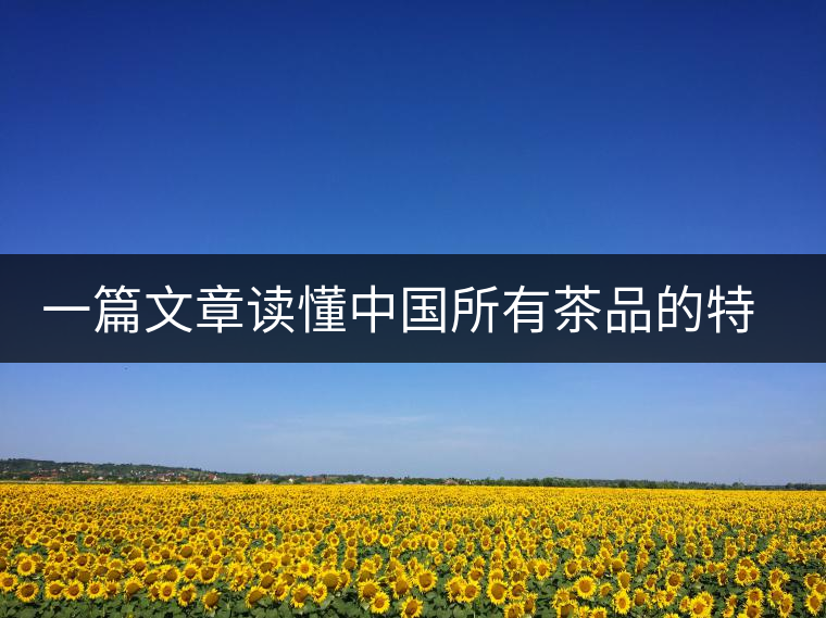 一篇文章讀懂中國所有茶品的特點特色
