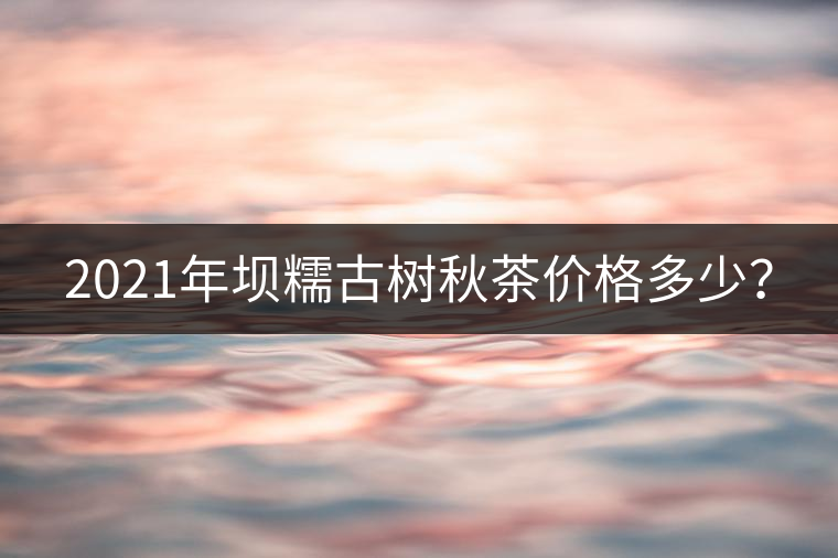 2021年壩糯古樹秋茶價(jià)格多少？