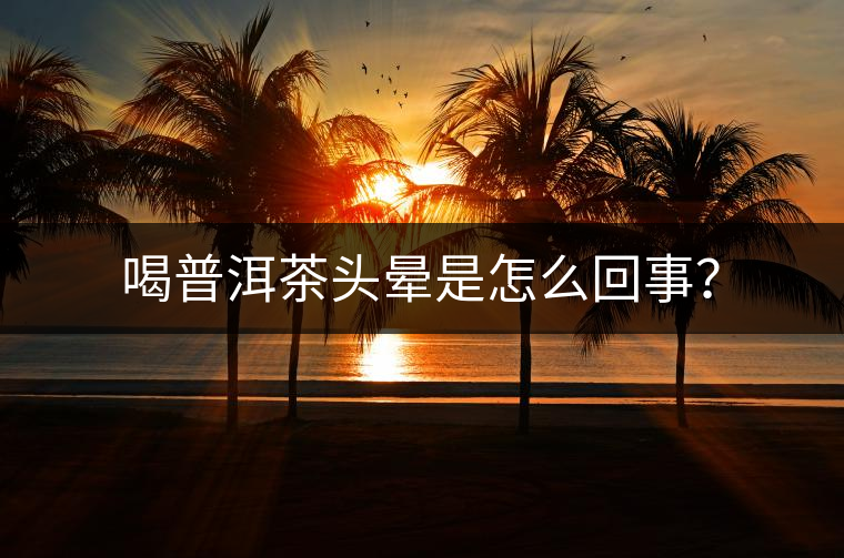喝普洱茶頭暈是怎么回事？