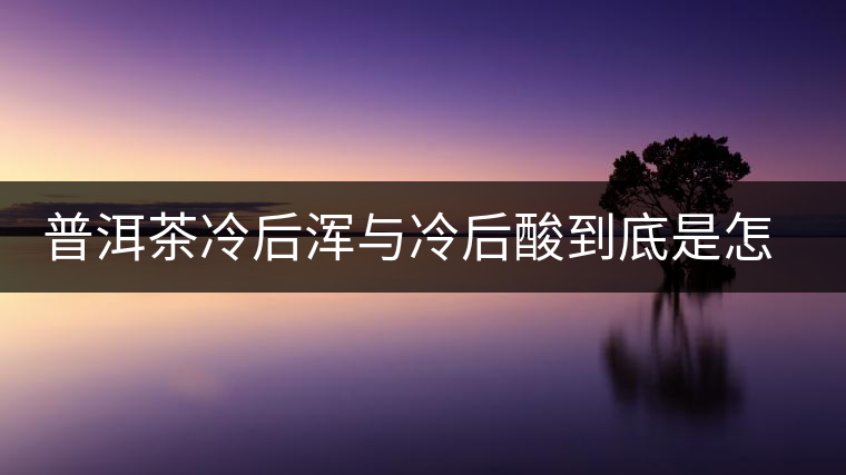 普洱茶冷后渾與冷后酸到底是怎么回事？