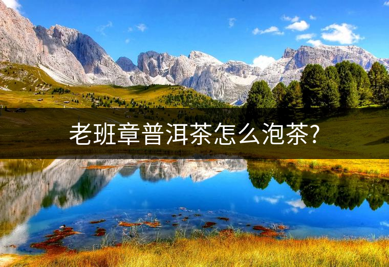 老班章普洱茶怎么泡茶? 老班章普洱茶怎么泡茶?