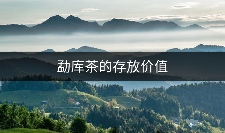 勐庫茶的存放價值 勐庫茶的存放價值