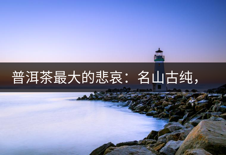 普洱茶最大的悲哀：名山古純，高端熟茶的未來在哪里？