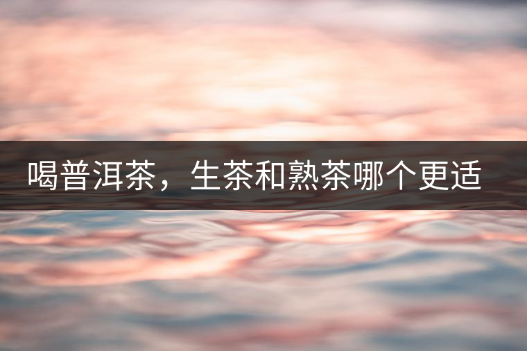 喝普洱茶，生茶和熟茶哪個(gè)更適合你？