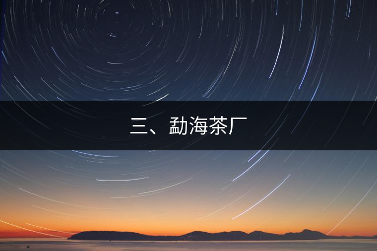 三、勐海茶廠