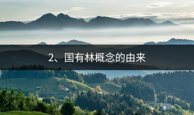 2、國有林概念的由來