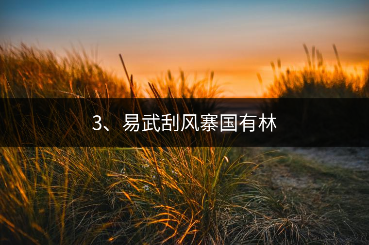 3、易武刮風寨國有林