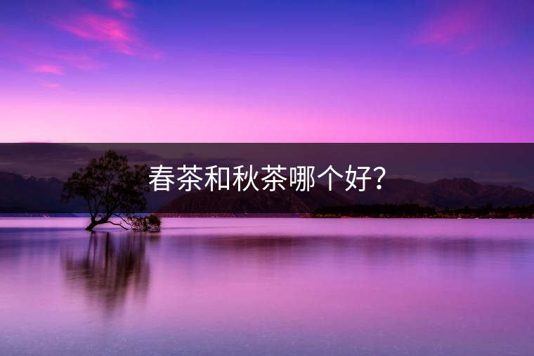 春茶和秋茶哪個好？