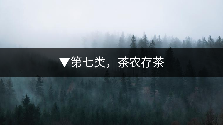▼第七類，茶農(nóng)存茶