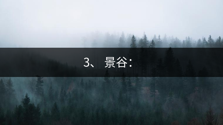 3、 景谷：?